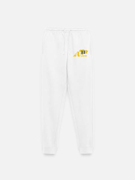 Aude - Frauen Premium Bio Jogginghose - Weiß