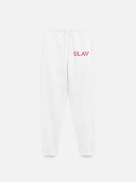 SLAV Slavic Folk Slawisch - Frauen Premium Bio Jogginghose - Weiß
