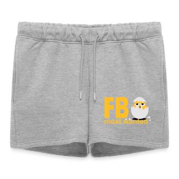 oeufs les plus recherchés chiches - Short de survêtement femme premium - gris chiné - Devant - AI Model Female 172 light (172cm)