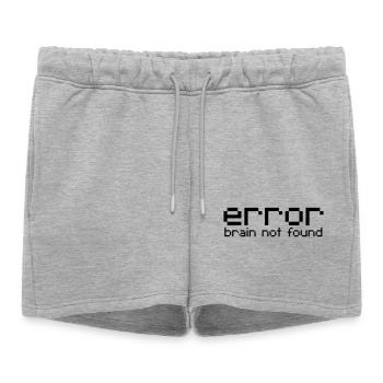 cerveau d'erreur non trouvé - Short de survêtement femme premium - gris chiné - Devant - AI Model Female 172 light (172cm)