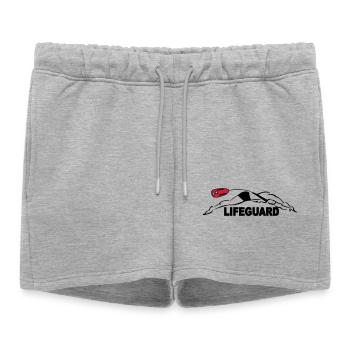 Lifeguard sauveteur aquatique - Short de survêtement femme premium - gris chiné - Devant - AI Model Female 172 light (172cm)