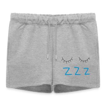 sleep - Women’s Premium Organic Sweatshorts - heather grey - Front - AI Model Female 172 light (172cm)