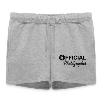 Photographer - Short de survêtement femme premium - gris chiné - Devant - AI Model Female 172 light (172cm)