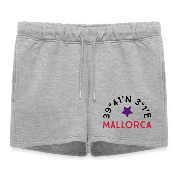 Majorque - Short de survêtement femme premium - gris chiné - Devant - AI Model Female 172 light (172cm)