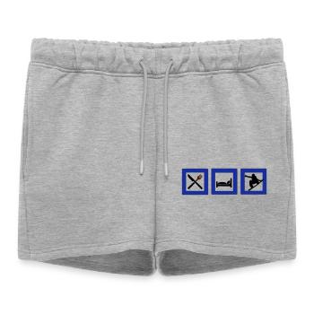snowboard - Short de survêtement femme premium - gris chiné - Devant - AI Model Female 172 light (172cm)