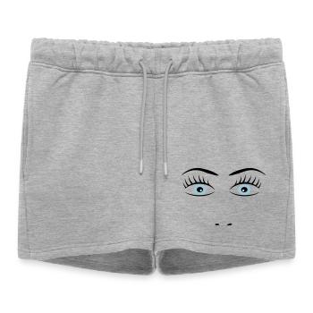 yeux 2541614 15417884 - Short de survêtement femme premium - gris chiné - Devant - AI Model Female 172 light (172cm)