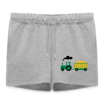 tracteur - Short de survêtement femme premium - gris chiné - Devant - AI Model Female 172 light (172cm)