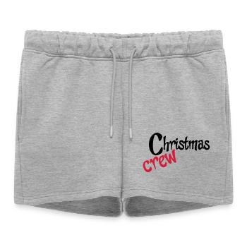 Noël - Short de survêtement femme premium - gris chiné - Devant - AI Model Female 172 light (172cm)