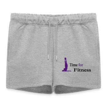 sport - Short de survêtement femme premium - gris chiné - Devant - AI Model Female 172 light (172cm)