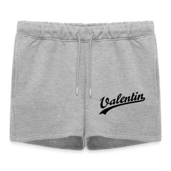 Valentin | Valentinstag | Valentins Day - Short de survêtement femme premium - gris chiné - Devant - AI Model Female 172 light (172cm)