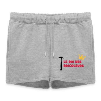 Le Roi des Bricoleurs - Short de survêtement femme premium - gris chiné - Devant - AI Model Female 172 light (172cm)