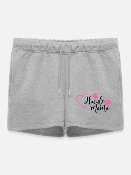 Hund Hunde Mama Hundemama - Frauen Premium Organic Sweatshorts - Grau meliert