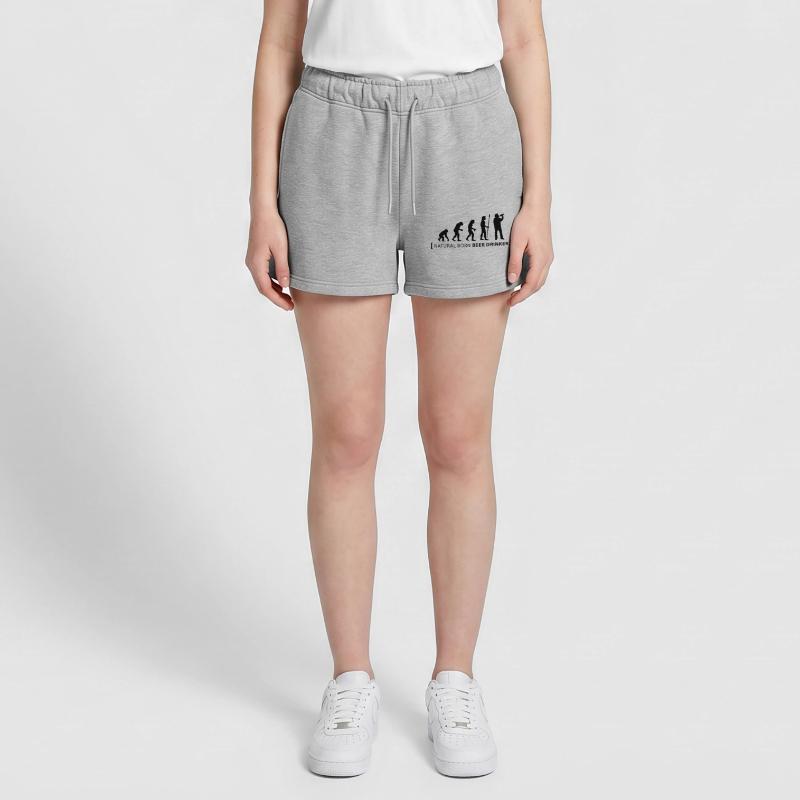 evolution_beer_drinker Frauen Premium Organic Sweatshorts