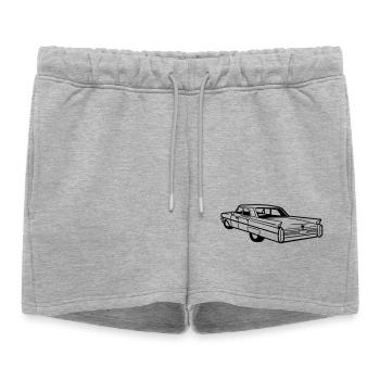 vecteur de Cadillac - vintage - Short de survêtement femme premium - gris chiné - Devant - AI Model Female 172 light (172cm)