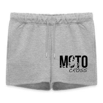 motocross - Short de survêtement femme premium - gris chiné - Devant - AI Model Female 172 light (172cm)