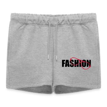 Fashion - Short de survêtement femme premium - gris chiné - Devant - AI Model Female 172 light (172cm)