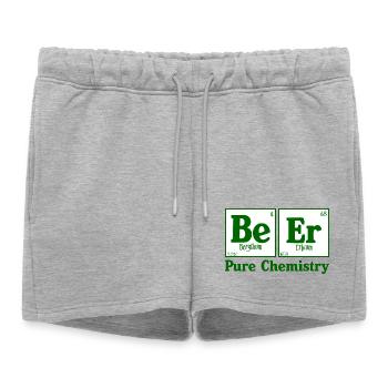 Pure Chemistry 2 - Women’s Premium Organic Sweatshorts - heather grey - Front - AI Model Female 172 light (172cm)