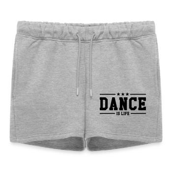 Dance is life - Short de survêtement femme premium - gris chiné - Devant - AI Model Female 172 light (172cm)