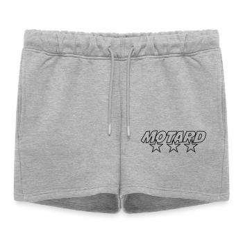 Motard - Short de survêtement femme premium - gris chiné - Devant - AI Model Female 172 light (172cm)
