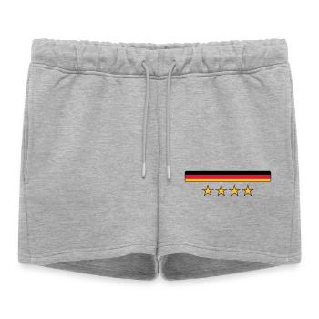 Deutschland - Short de survêtement femme premium - gris chiné - Devant - AI Model Female 172 light (172cm)
