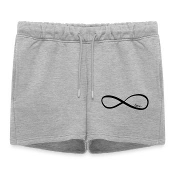 amour pour toujours - Short de survêtement femme premium - gris chiné - Devant - AI Model Female 172 light (172cm)