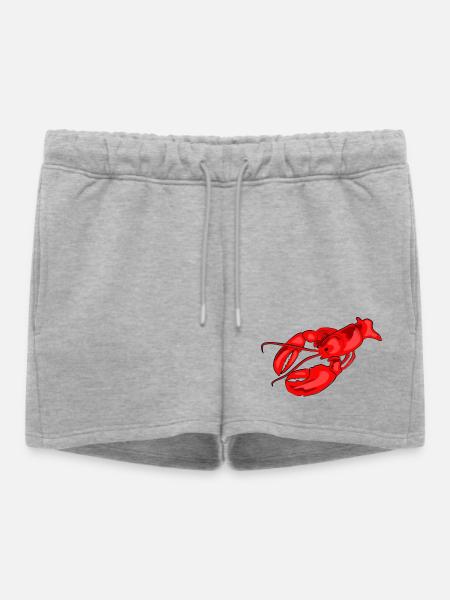 hummer speise koch - Frauen Premium Organic Sweatshorts - Grau meliert