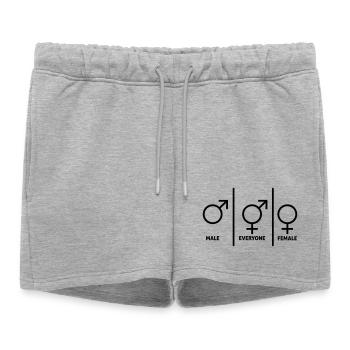 Symbole-hommes-femmes-plongeurs - Short de survêtement femme premium - gris chiné - Devant - AI Model Female 172 light (172cm)
