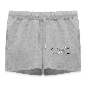 Lignes mignonnes Infinity Spring - Short de survêtement femme premium - gris chiné - Devant - AI Model Female 172 light (172cm)