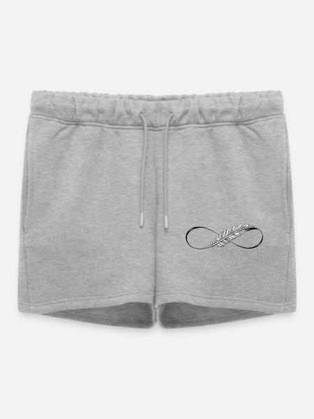 Lignes mignonnes Infinity Spring - Short de survêtement femme premium - gris chiné