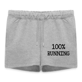 Course à Pied / Running / Jogging / Coureur - Short de survêtement femme premium - gris chiné - Devant - AI Model Female 172 light (172cm)