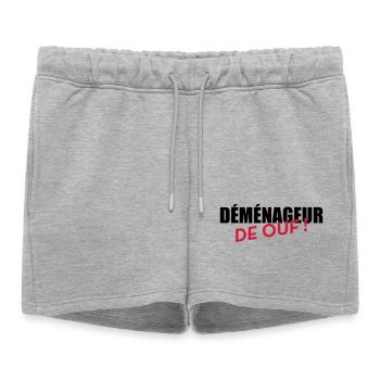 Mover Frachtführer Déménageur Déménagement - Women’s Premium Organic Sweatshorts - heather grey - Front - AI Model Female 172 light (172cm)