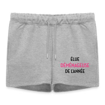 Mover Frachtführer Déménageur Déménagement - Women’s Premium Organic Sweatshorts - heather grey - Front - AI Model Female 172 light (172cm)