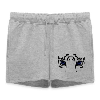 tête de tigre - Short de survêtement femme premium - gris chiné - Devant - AI Model Female 172 light (172cm)