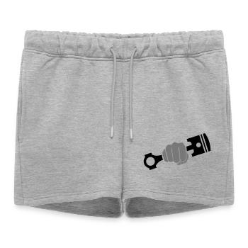 Poing maintient piston moteur - Short de survêtement femme premium - gris chiné - Devant - AI Model Female 172 light (172cm)
