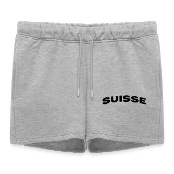 Suisse - Short de survêtement femme premium - gris chiné - Devant - AI Model Female 172 light (172cm)