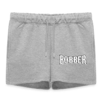 bobber chopper biker autocollant de croisière autocollant - Short de survêtement femme premium - gris chiné - Devant - AI Model Female 172 light (172cm)