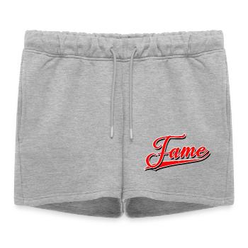 célébrité célèbre célèbre gagnant populaire connu - Short de survêtement femme premium - gris chiné - Devant - AI Model Female 172 light (172cm)