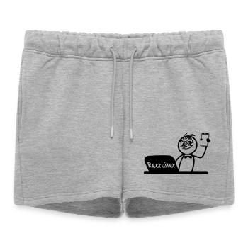 Recruteurs de bureau recruteurs - Short de survêtement femme premium - gris chiné - Devant - AI Model Female 172 light (172cm)