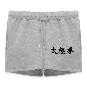 Tai Ji Quan Schrift - Short de survêtement femme premium - gris chiné - Devant - AI Model Female 172 light (172cm)