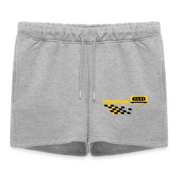 Taxi driver - Women’s Premium Organic Sweatshorts - heather grey - Front - AI Model Female 172 light (172cm)