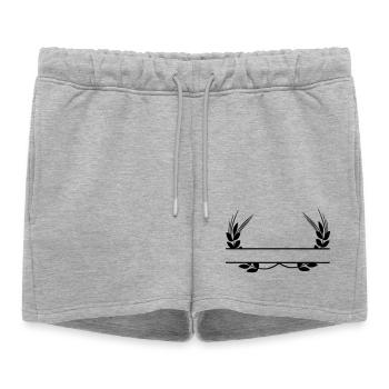 Produits céréaliers Logo - Short de survêtement femme premium - gris chiné - Devant - AI Model Female 172 light (172cm)