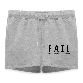 Échouer - Short de survêtement femme premium - gris chiné - Devant - AI Model Female 172 light (172cm)