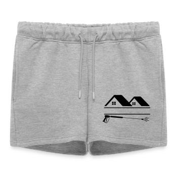 High-pressure sprayer façade cleaning houses - Women’s Premium Organic Sweatshorts - heather grey - Front - AI Model Female 172 light (172cm)