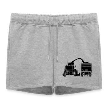 Corn chopper - Women’s Premium Organic Sweatshorts - heather grey - Front - AI Model Female 172 light (172cm)