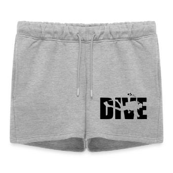 Conception de plongée pour les professionnels de la plongée - Short de survêtement femme premium - gris chiné - Devant - AI Model Female 172 light (172cm)
