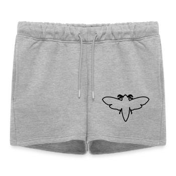 Papillon de nuit 2 - Short de survêtement femme premium - gris chiné - Devant - AI Model Female 172 light (172cm)