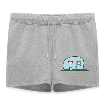 HOLIDAY. HAPPY HOLIDAYS. MISTRESS. MASTER. TEACHER - Women’s Premium Organic Sweatshorts - heather grey - Front - AI Model Female 172 light (172cm)
