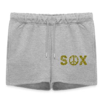 Siweberjen Sox, Saxon de Transylvanie - Short de survêtement femme premium - gris chiné - Devant - AI Model Female 172 light (172cm)