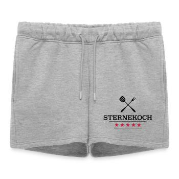 Cadeaux amusants pour le chef - Short de survêtement femme premium - gris chiné - Devant - AI Model Female 172 light (172cm)