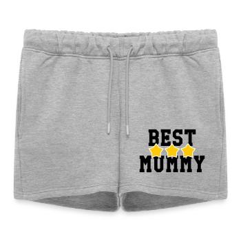 Best Mom - Mother's Day - Women’s Premium Organic Sweatshorts - heather grey - Front - AI Model Female 172 light (172cm)